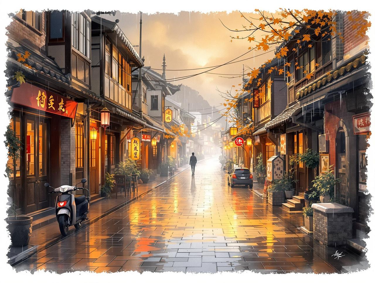 韩漫网站 - 老街的雨 韩漫网站作品《老街的雨》- 年代记忆题材短剧